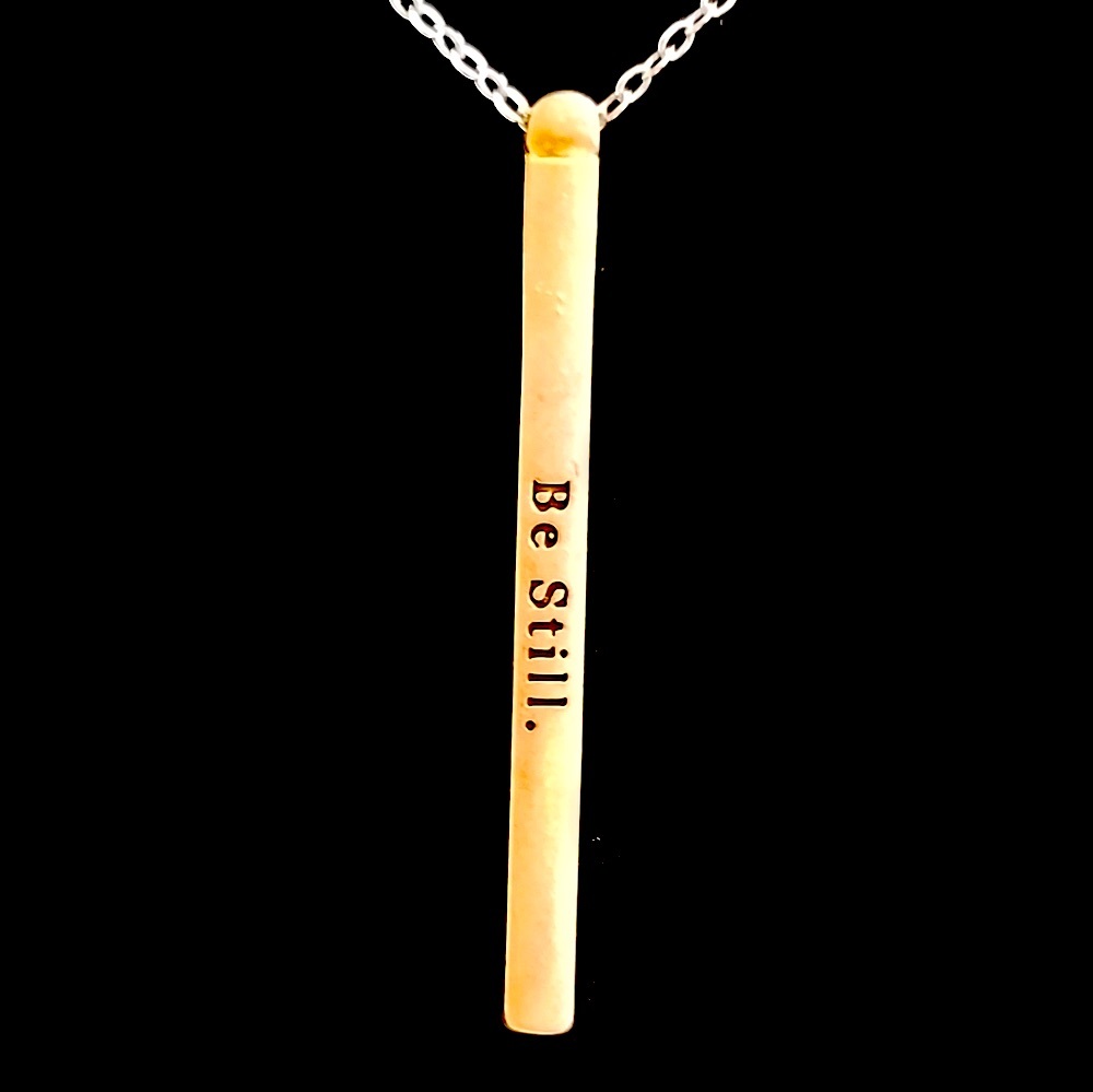 Jane Marie 32"  Rhinestone/Be Still Necklace